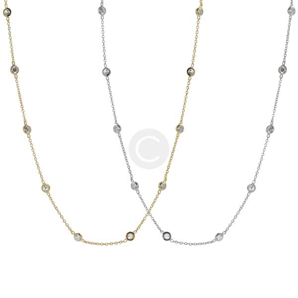 Gemstone and Diamond Accent Necklace